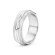 F'OrU 18kt witgouden trouwring met diamant 0.06ct - 15216