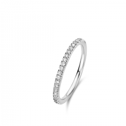 ONE MORE witgouden aanschuifring met briljant 0.24ct - 16268