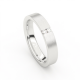 MEMOIRE 18kt witgouden trouwring met diamant 0.05ct - 17047