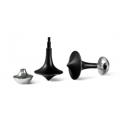 DEAKING & FRANCIS MANCHETKNOPEN SPINNING TOP BLACK - 17283