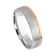 Tessina 18kt bicolore gouden trouwring - 17953