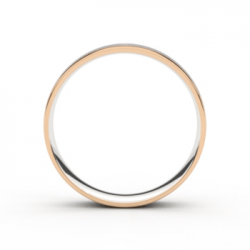 Tessina 18kt bicolore gouden trouwring - 17953