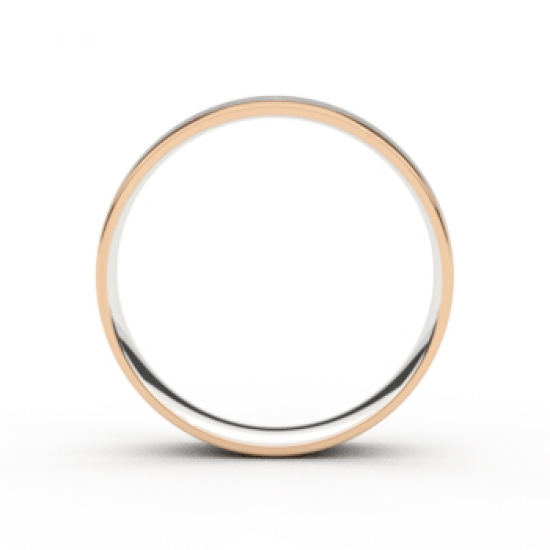 Tessina 18kt bicolore gouden trouwring - 17953