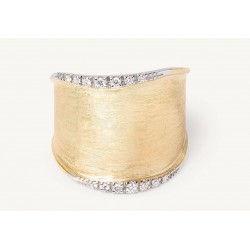 MARCO BICEGO Lunaria - 18kt bicolore gouden ring met briljant - 18460