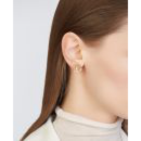 ANNAMARIA CAMMILLI - 18kt geel gouden oorringen met briljant 0.08ct - 18540