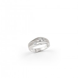 AnnaMaria Cammilli Dune - 18kt wit gouden ring met briljant 0.19ct - 18549