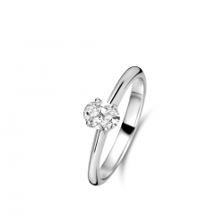 18kt wit gouden ring met briljant 0.50ct - 18561