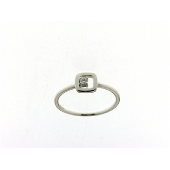 18kt GOUDEN RING MET BRILJANT 0.05CT - 18978