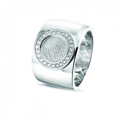 SEE YOU memorial gedenksierraad - zilveren ring met zirconium - 19221