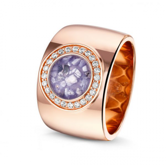 SEE YOU memorial gedenksierraad - rose ring met zirconium - 19236