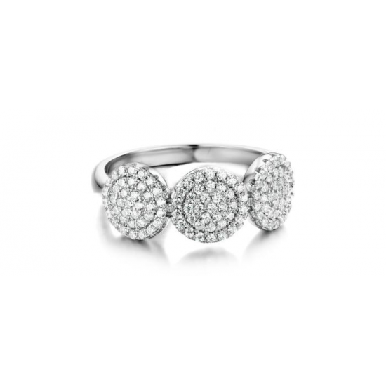 Silver Rose - zilveren ring met zirconium - 20258