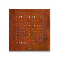 QLOCKTWO Classic creator's edition rust, dutch - 20305