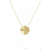 MARCO BICEGO LUNARIA PETALI Collectie - 18kt geel gouden halsketting met hanger en diamant 0.08ct - 20357