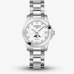 LONGINES Conquest dames uurwerk met batterij, datum en maanstand - 20431