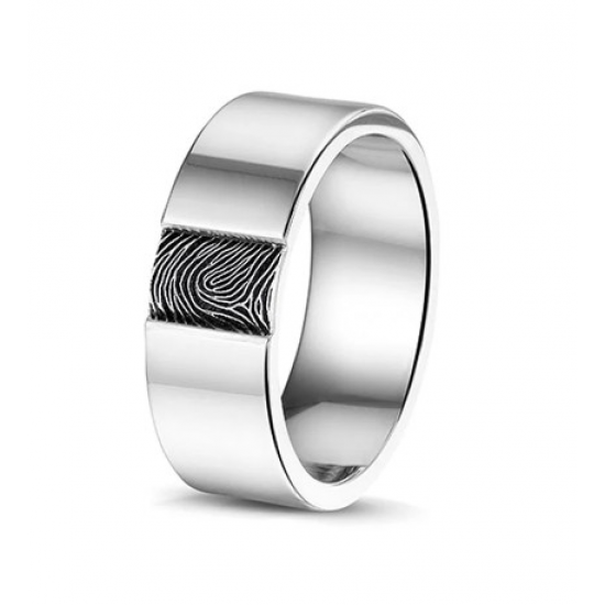 SEE YOU zilveren ring met vingerafdruk - 20498