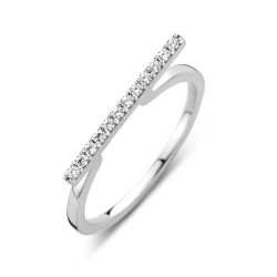 NAIOMY zilveren ring met zirconium - 20547