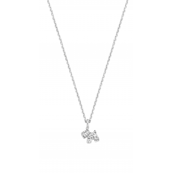 NAIOMY PRINCESS ZILVEREN HALSKETTING MET HANGER - Hondjes bezet met zirconium - 20578