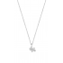 NAIOMY PRINCESS ZILVEREN HALSKETTING MET HANGER - Hondjes bezet met zirconium - 20578