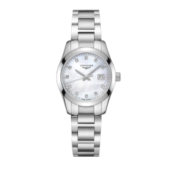 LONGINES Conquest dames uurwerk met batterij en diamant op de wijzerplaat - 20685