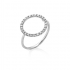 18KT WIT GOUDEN RING MET BRILJANT 0.21ct - 20745