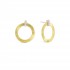 MARCO BICEGO MASAI - 18kt bicolor gouden oorringen met briljant 0.18ct - 20918