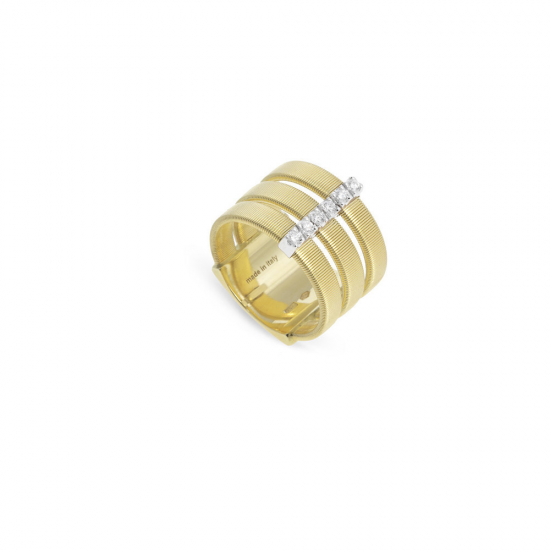 MARCO BICEGO MASAI - 18kt bicolor gouden ring met briljant 0.18ct - 20919