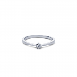 18kt wit gouden ring met diamant 0.03ct - 21141