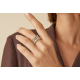 Marco Bicego Goa - 18kt witgouden ring met briljant 0.41ct - 21160