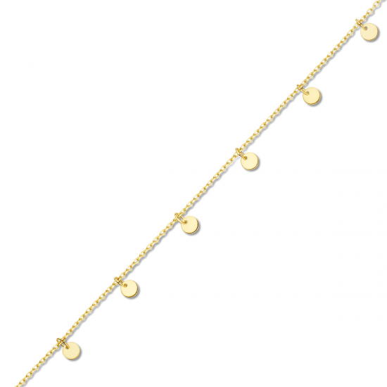 NAIOMY 9kt GEEL GOUDEN ARMBAND - 21234