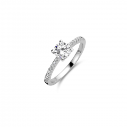 NAIOMY zilveren ring met zirconium - 21457