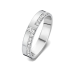 DUO - 18kt witgoud trouwring met briljant 0.17ct - 21465