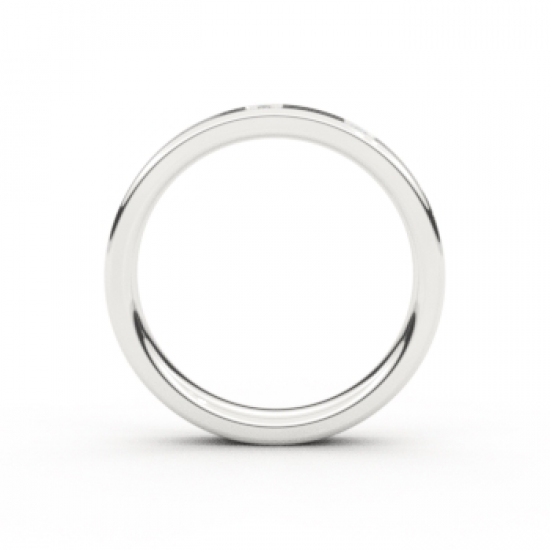 TESSINA 18kt witgouden trouwring met diamant 0.06ct - 21666
