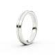 TESSINA 18kt witgouden trouwring met diamant 0.06ct - 21666