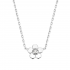 NAIOMY PRINCESS ZILVEREN HALSKETTING MET HANGER - bloemetje - 21715