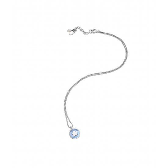NONA MINI ME ZILVEREN KETTING MET BLOEM HANGER - 21723