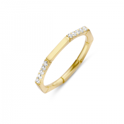NAIOMY zilveren ring met zirconium - 21735
