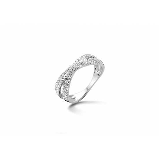SIlver Rose - zilveren ring met zirconium - 21745