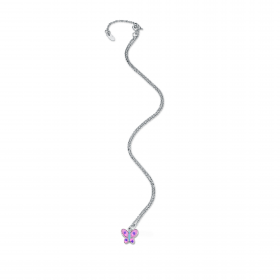 NONA MINI ME ZILVEREN KETTING MET VLINDER HANGER - 21944