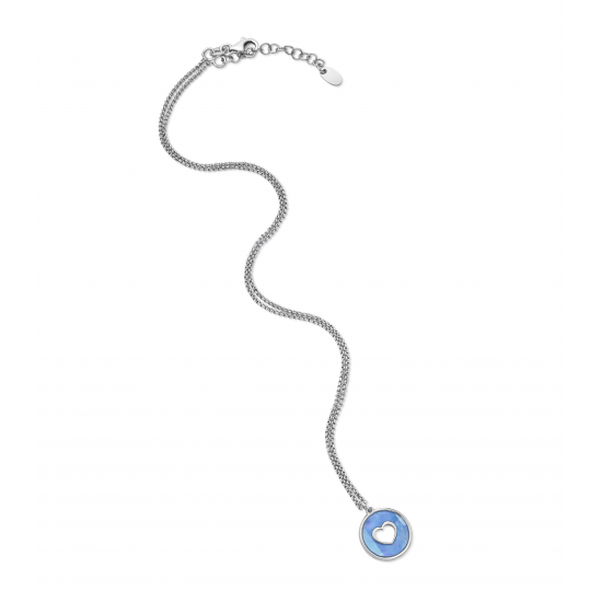 NONA MINI ME ZILVEREN KETTING MET HART HANGERTJE - 21947