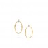 MARCO BICEGO MARRAKECH Onde - 18kt bicolor gouden oorringen met briljant 0.03ct - 22168