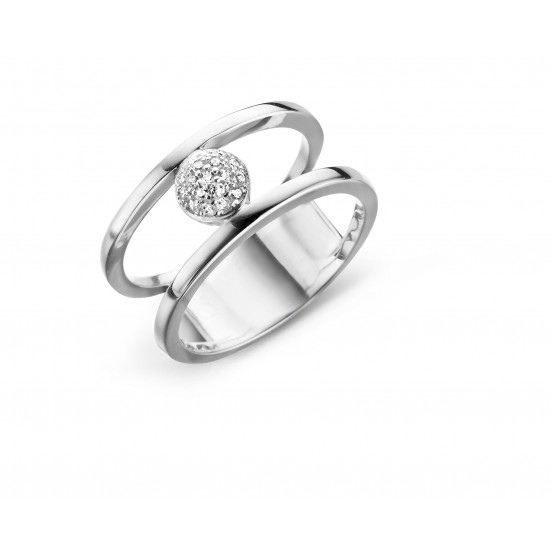 SILVER ROSE ZILVEREN RING - 22201