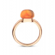 BIGLI Mini Sweety - 18kt rose gouden ring met madeira citrien 6ct, parelmoer en diamant 0.02ct - 22363