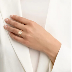 BIGLI Mini Sweety - 18kt rose gouden ring met ruptielkwarts 6ct, parelmoer en diamant 0.02ct - 22364