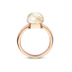 BIGLI Mini Sweety - 18kt rose gouden ring met ruptielkwarts 6ct, parelmoer en diamant 0.02ct - 22364