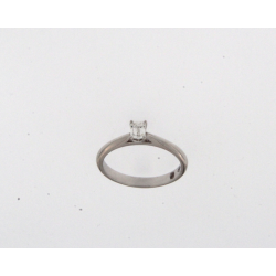 18kt witgouden ring met briljant 0.30ct - 22422