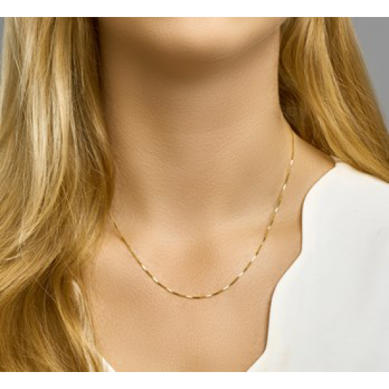 14kt geelgouden halsketting 50cm - 22672