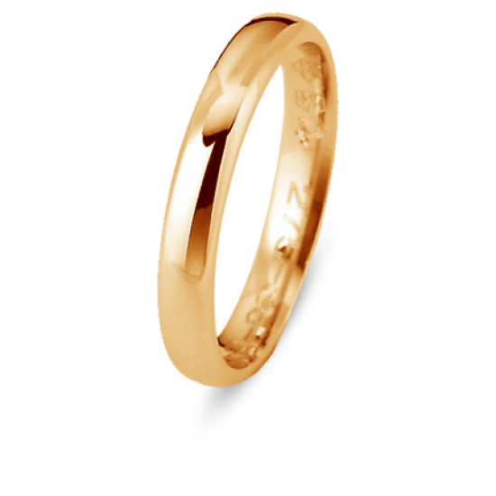 DUO - 18kt geel gouden trouwring - 23000