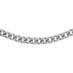 zilveren gourmette ketting - gerhodieerd - 45cm - 23030