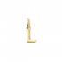 NAIOMY zilveren hanger - Letter L geel verguld - 23152