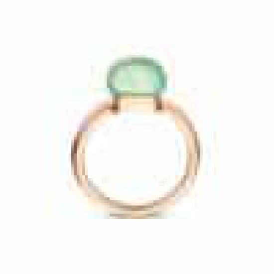 BIGLI Mini Sweety - 18kt rose gouden ring met limoenkwarts, groene aventurijn, parelmoer 6ct en diamant 0.02ct - 23320